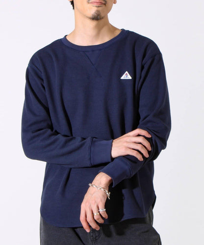 【適合層疊穿搭】【GEVACO】格紋材質長袖T恤