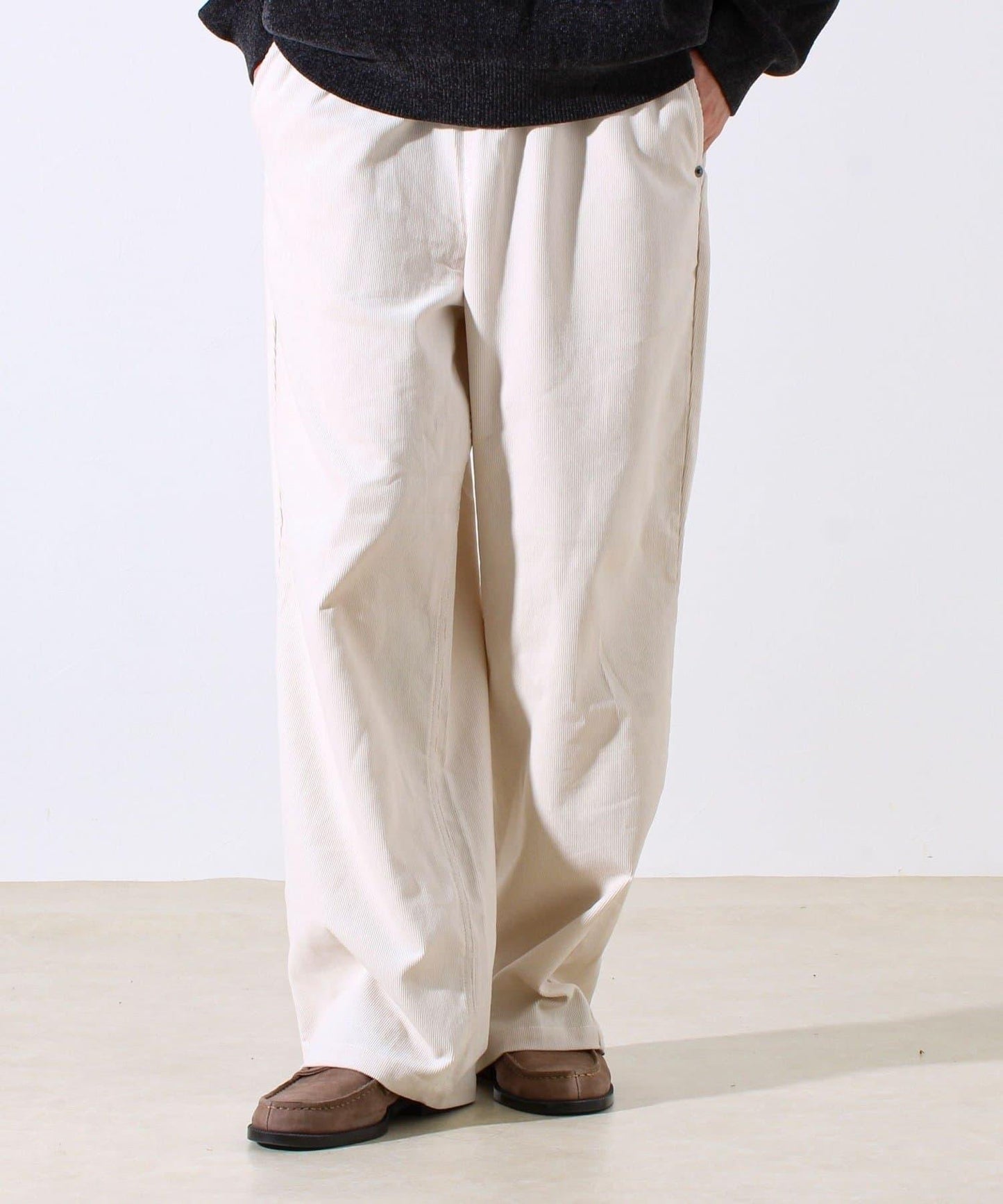 【套裝搭配】【GEVACO】燈芯絨 寬鬆休閒褲