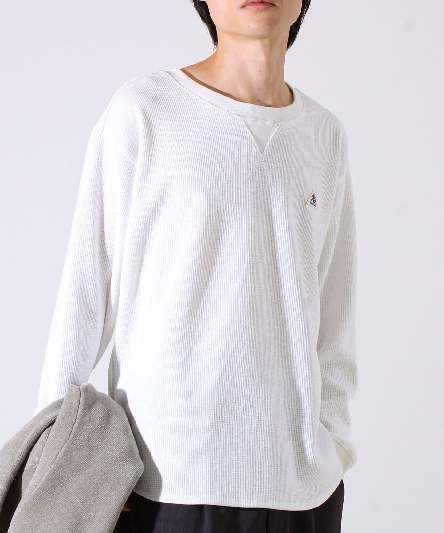 【適合層疊穿搭】【GEVACO】格紋材質長袖T恤