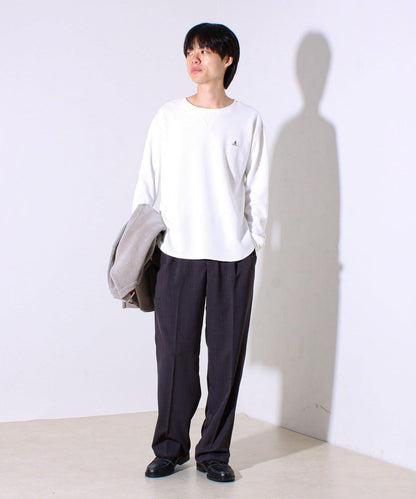 【適合層疊穿搭】【GEVACO】格紋材質長袖T恤