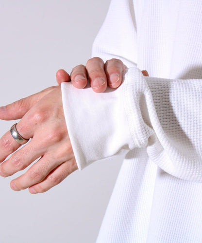 【適合層疊穿搭】【GEVACO】格紋材質長袖T恤