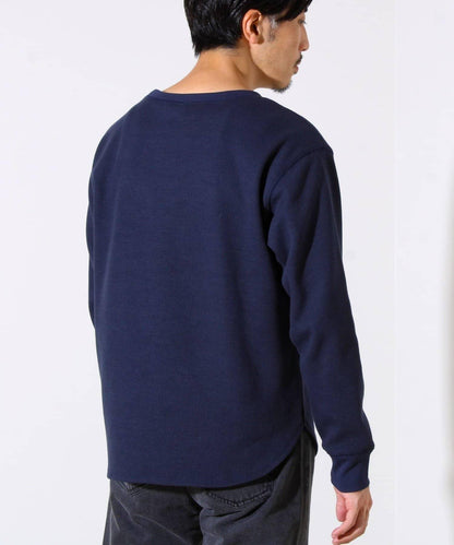 【適合層疊穿搭】【GEVACO】格紋材質長袖T恤