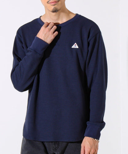 【適合層疊穿搭】【GEVACO】格紋材質長袖T恤