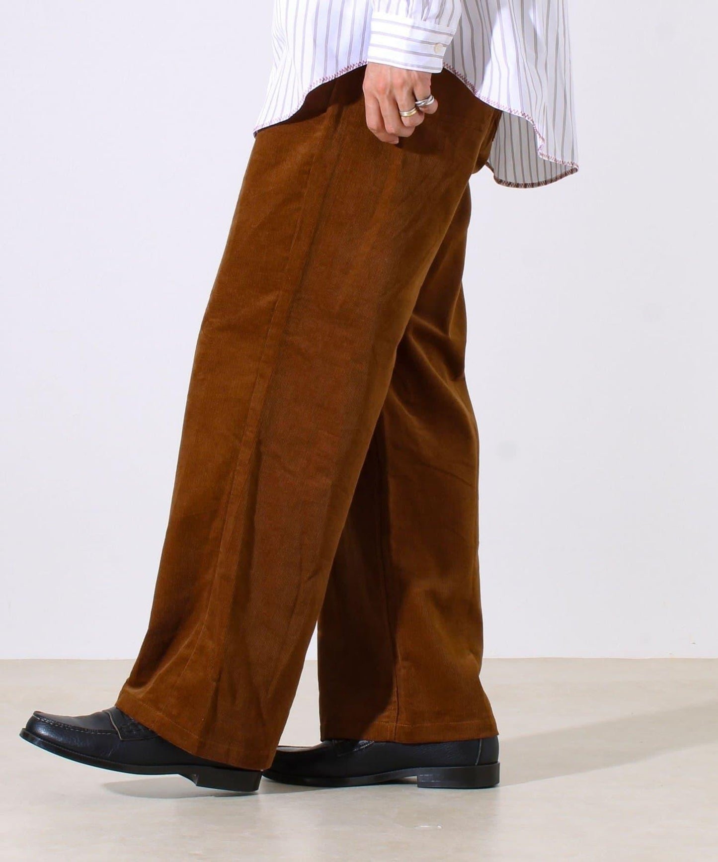 【套裝搭配】【GEVACO】燈芯絨 寬鬆休閒褲