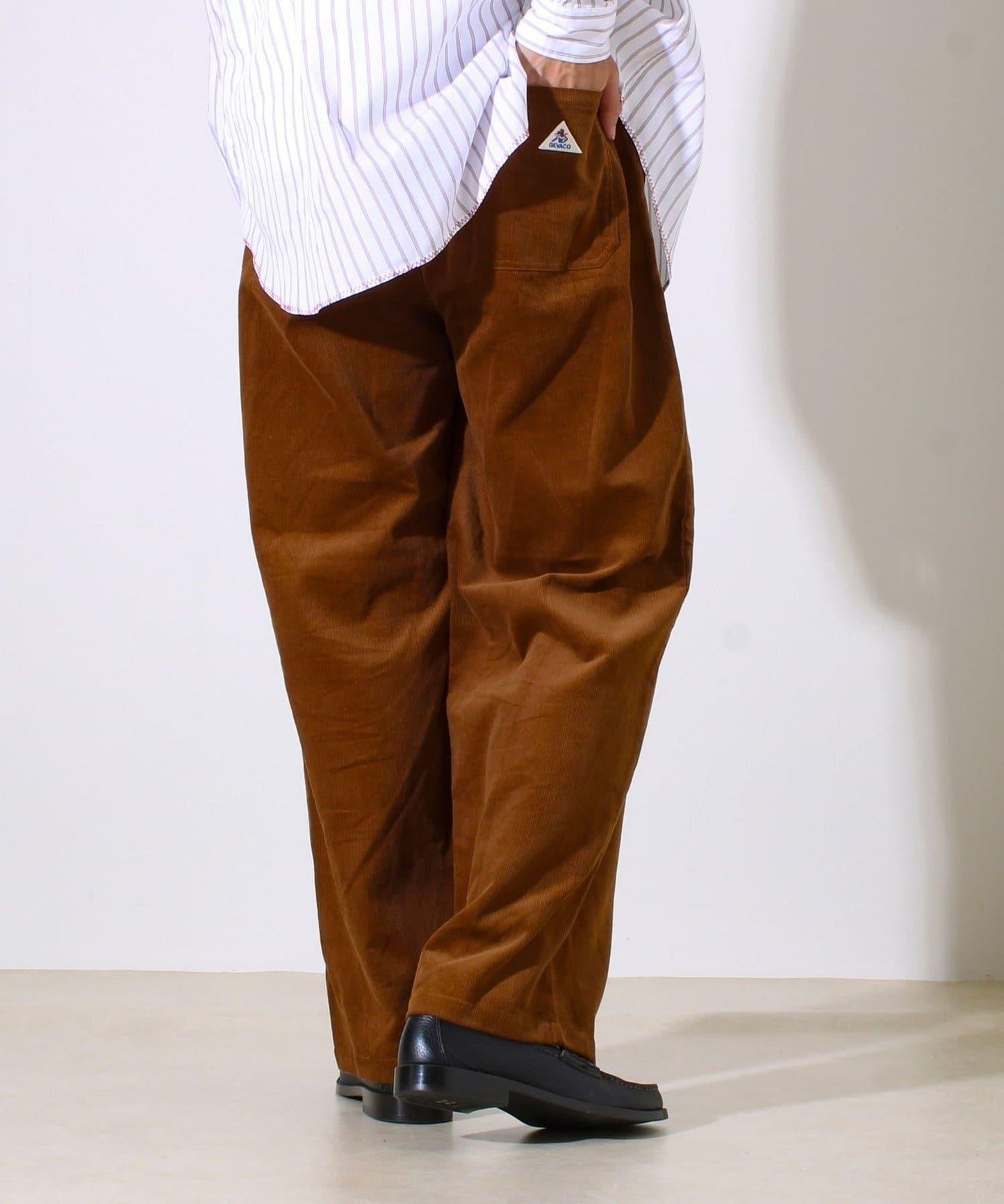 【套裝搭配】【GEVACO】燈芯絨 寬鬆休閒褲