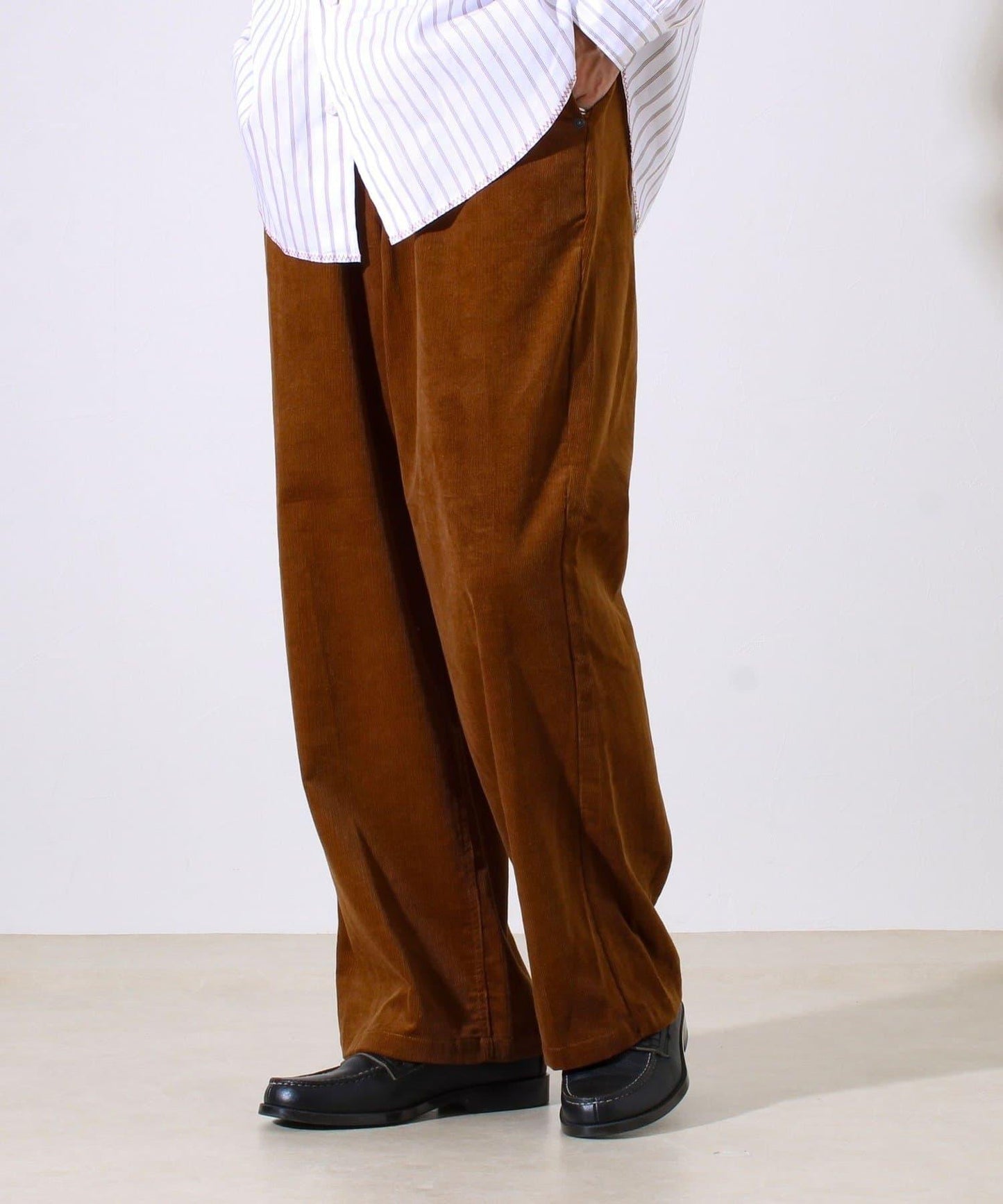 【套裝搭配】【GEVACO】燈芯絨 寬鬆休閒褲