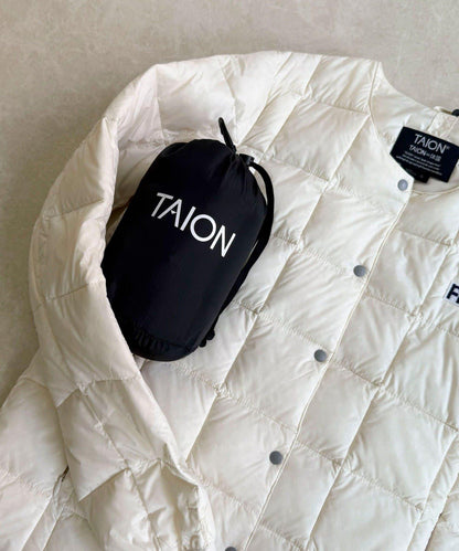 【TAION/泰恩】圓領紐扣羽絨服