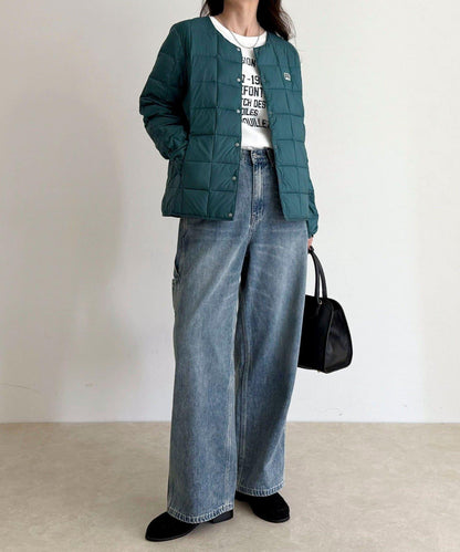 【TAION/泰恩】圓領紐扣羽絨服