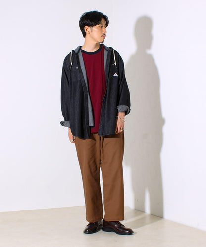 【GEVACO】牛仔帽衫 帶帽牛仔襯衫