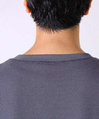 【適合層疊穿搭】【GEVACO】格紋材質長袖T恤