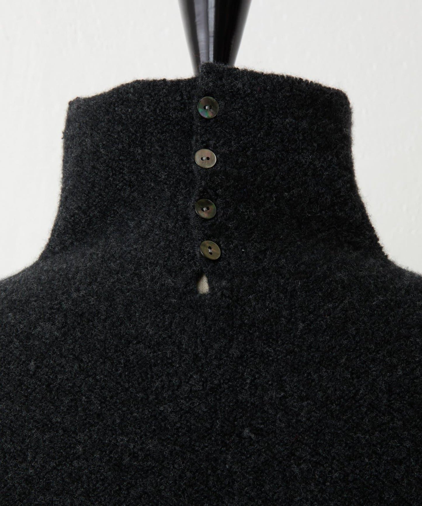 羊毛絨可逆束腰長款襯衫