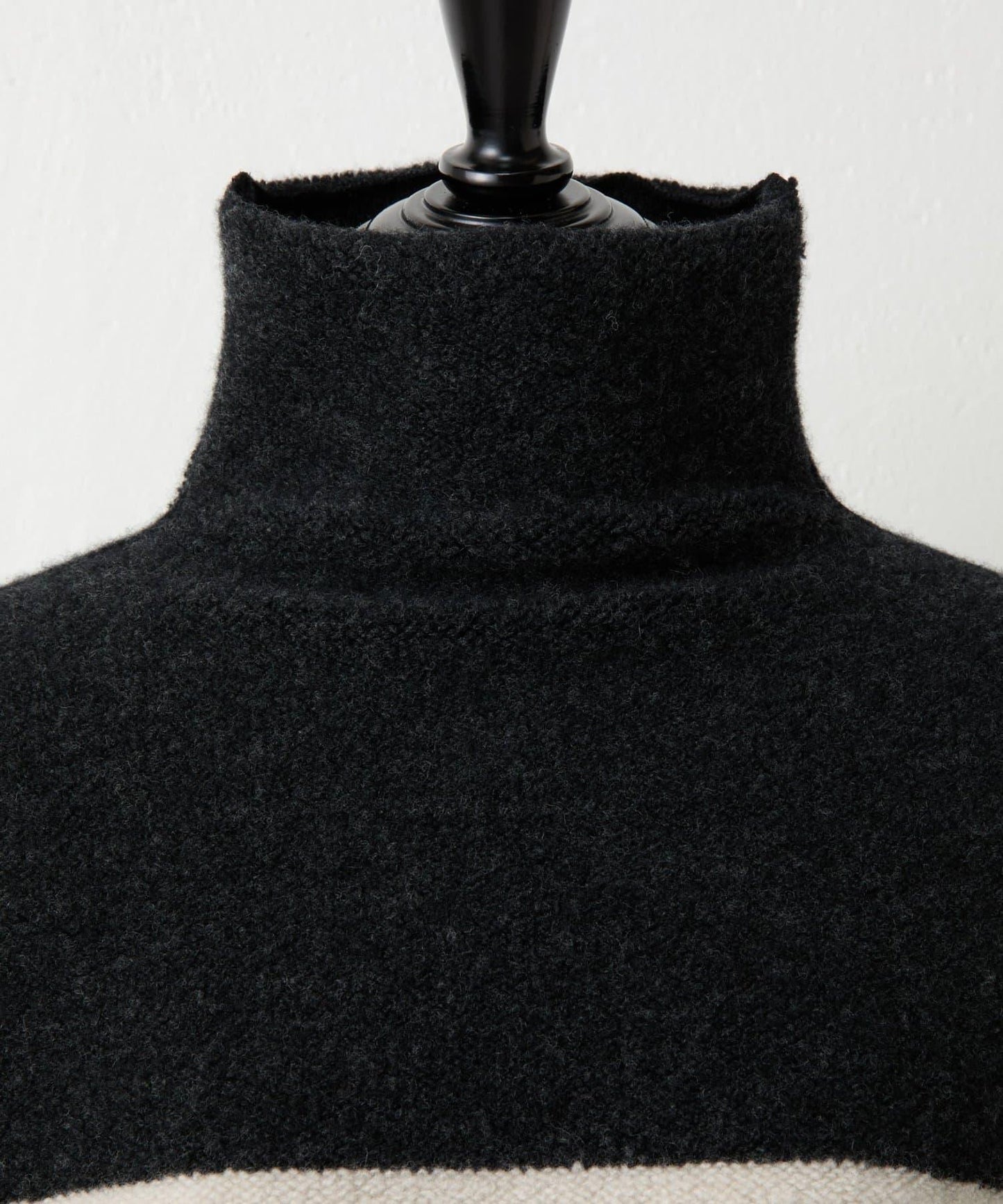 羊毛絨可逆束腰長款襯衫