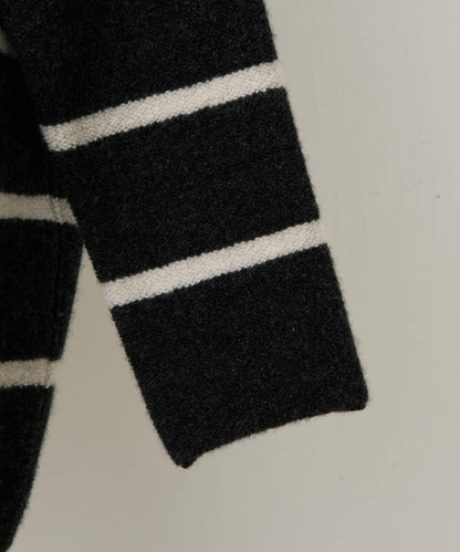 羊毛絨可逆束腰長款襯衫