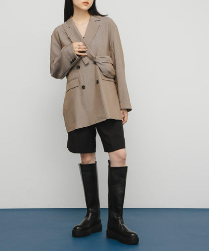 包包套裝雙排扣西裝