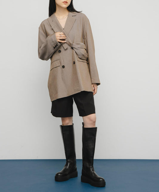 包包套裝雙排扣西裝