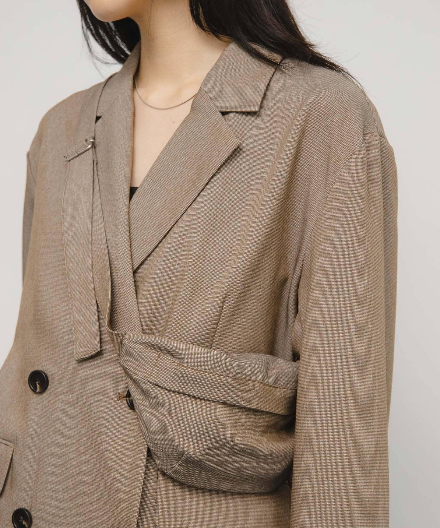 包包套裝雙排扣西裝