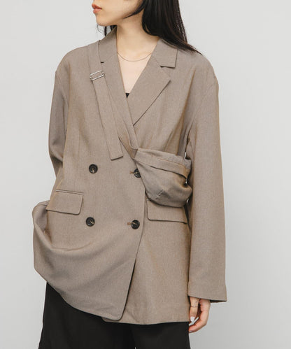 包包套裝雙排扣西裝