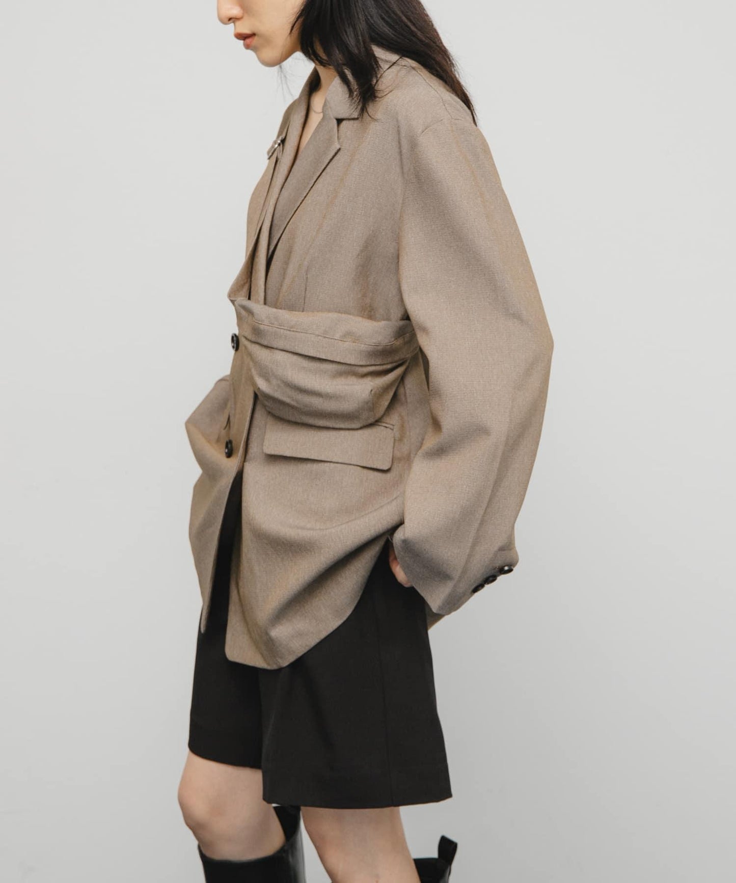 包包套裝雙排扣西裝