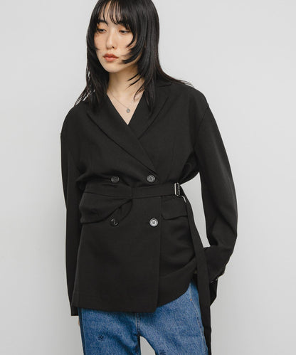 包包套裝雙排扣西裝