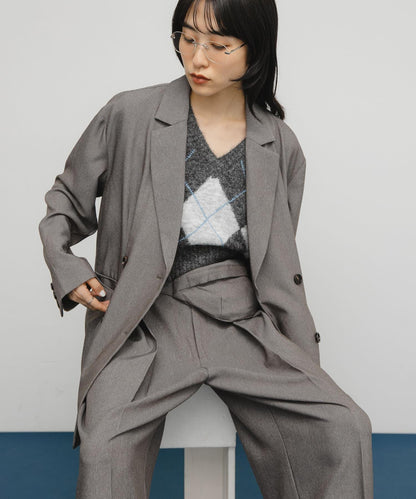 包包套裝雙排扣西裝