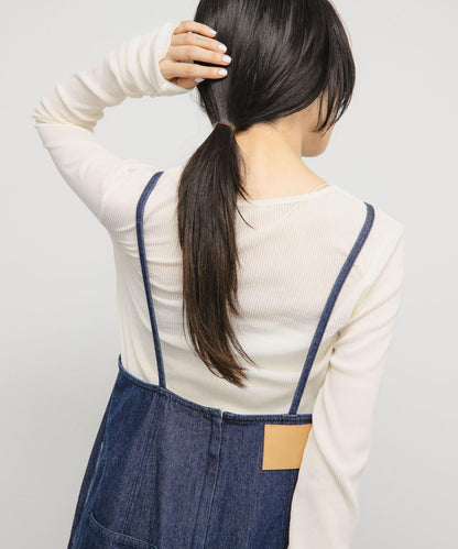 透視天鵝絨褶皺袖上衣