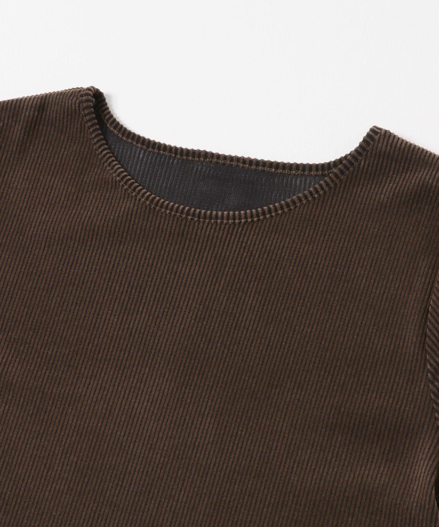 透視天鵝絨褶皺袖上衣