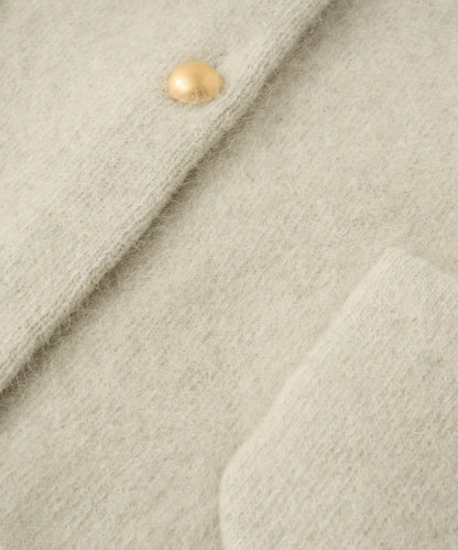 高品質羊毛接絨夾克開衫