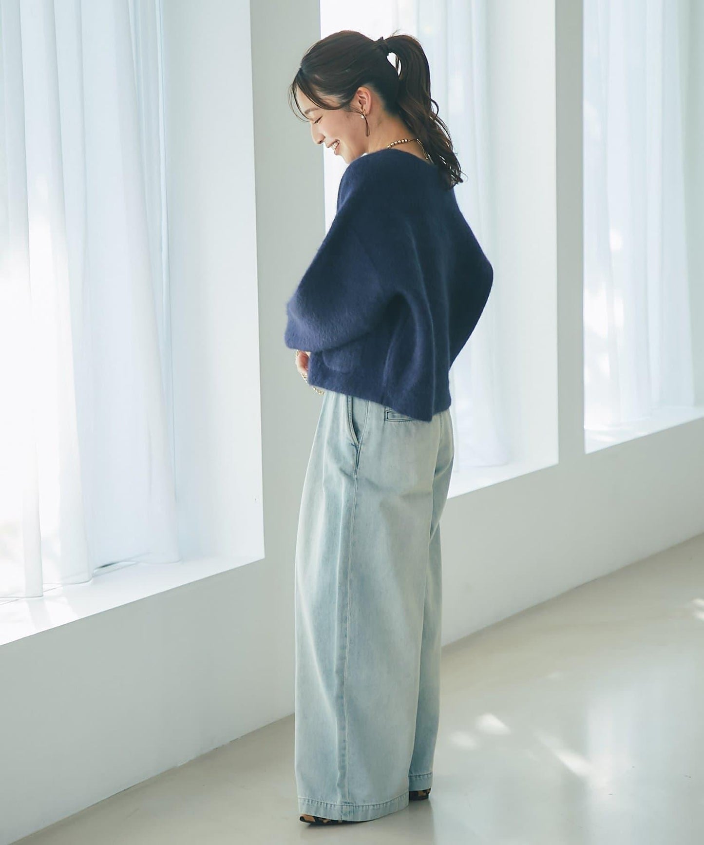 高品質羊毛接絨夾克開衫