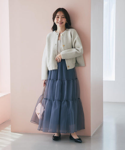 【好評款再版！】透明紗織層疊裙