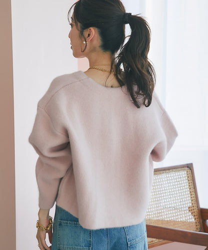 高品質羊毛接絨夾克開衫