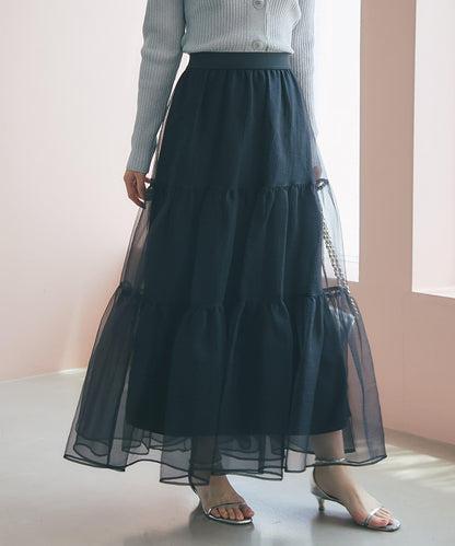 【好評款再版！】透明紗織層疊裙