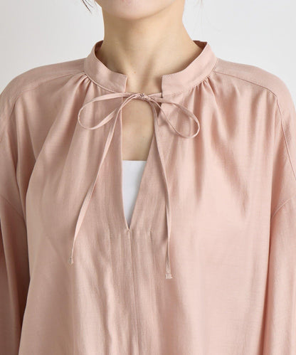 透視泡泡袖襯衫