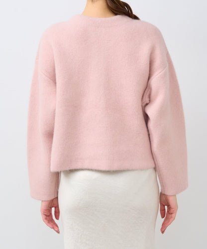 高品質羊毛接絨夾克開衫