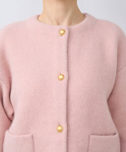 高品質羊毛接絨夾克開衫