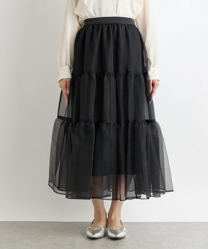 【好評款再版！】透明紗織層疊裙