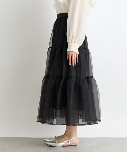 【好評款再版！】透明紗織層疊裙