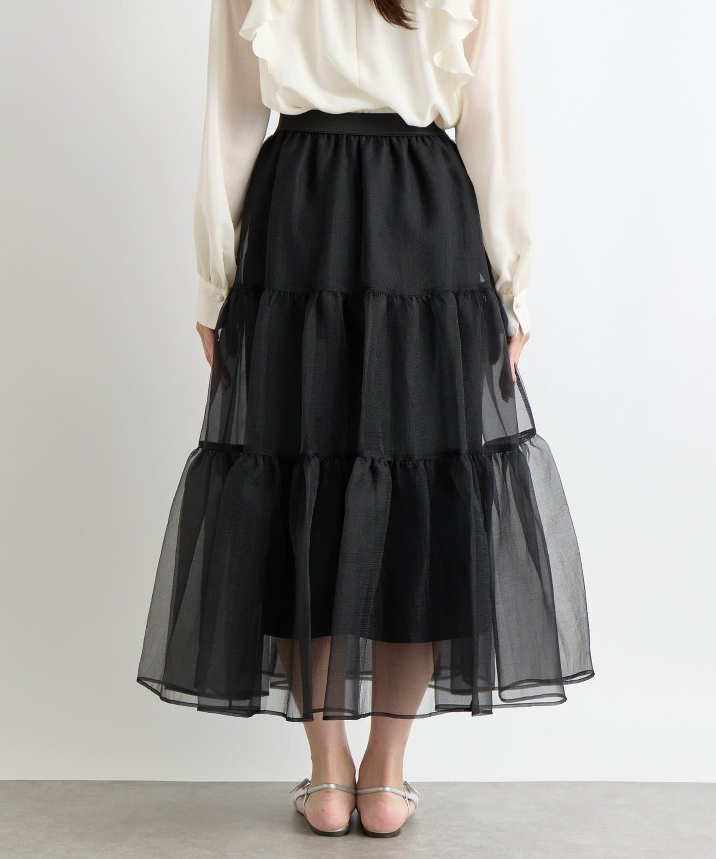 【好評款再版！】透明紗織層疊裙