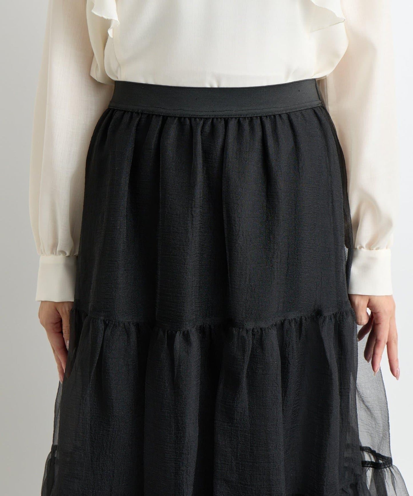 【好評款再版！】透明紗織層疊裙