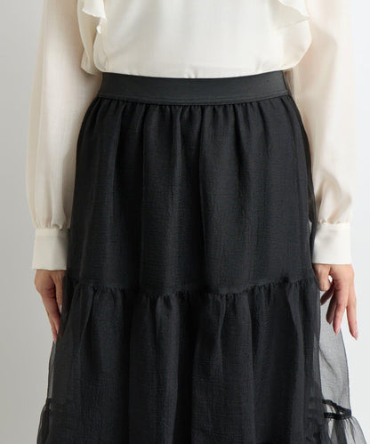 【好評款再版！】透明紗織層疊裙