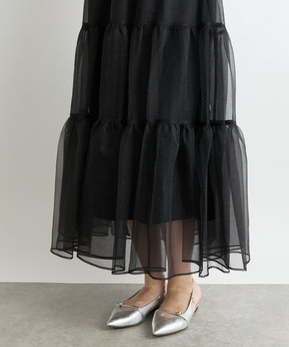 【好評款再版！】透明紗織層疊裙