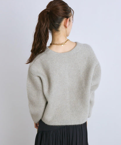 高品質羊毛接絨夾克開衫