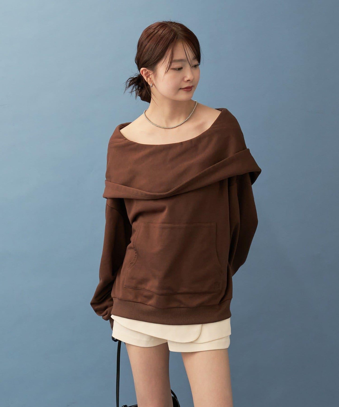 【mystic】連帽一字肩衛衣