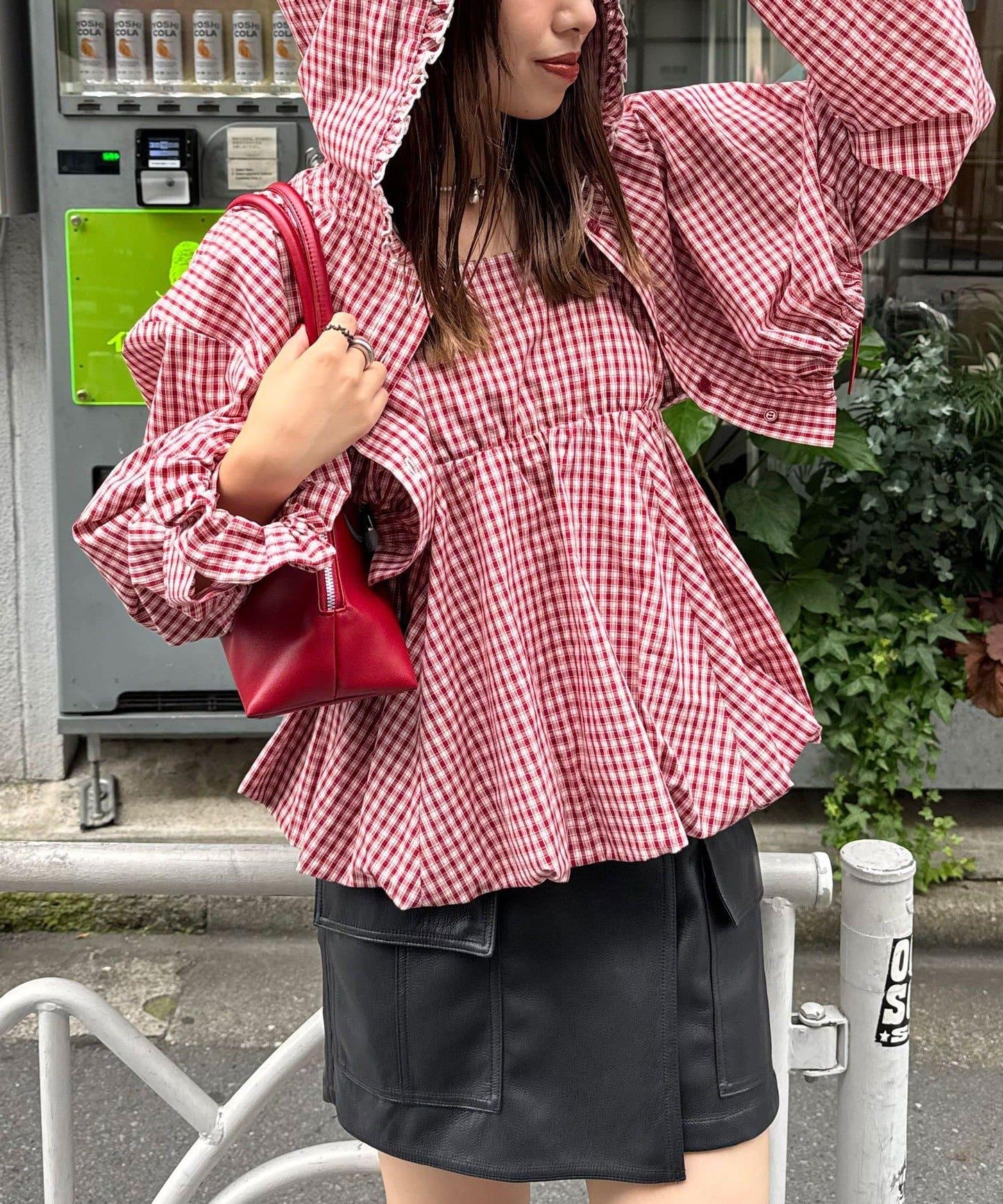 3件套襯衫短外套連帽衫