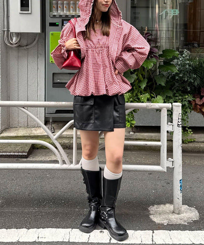 3件套襯衫短外套連帽衫