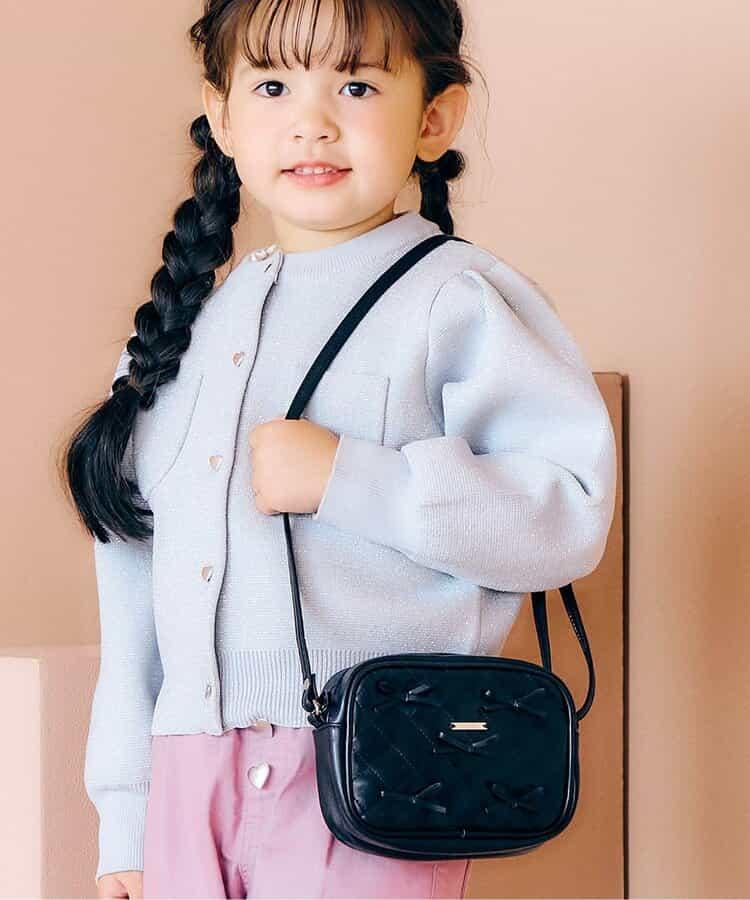 格紋絲帶小挎包