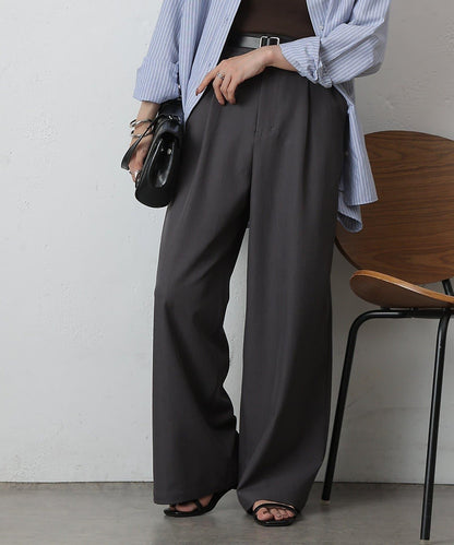單褶寬鬆西褲