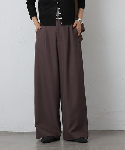 單褶寬鬆西褲