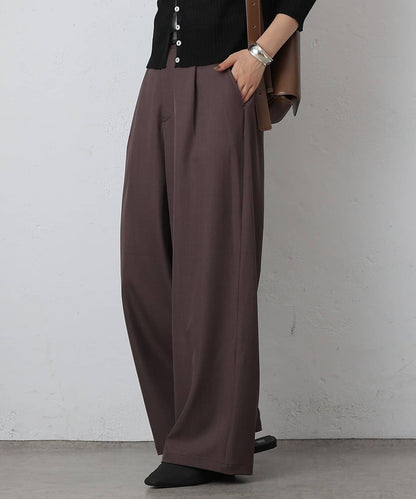 單褶寬鬆西褲