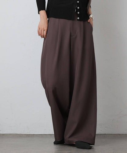 單褶寬鬆西褲