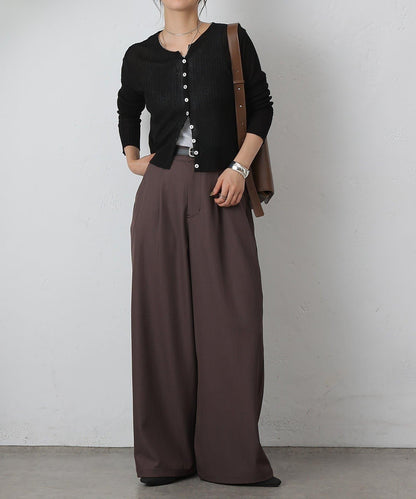 單褶寬鬆西褲